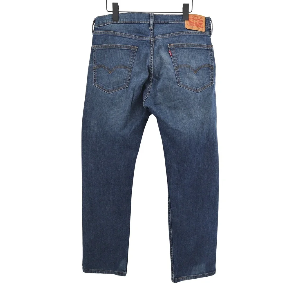 Levi's 505 Regular Fit Jeans Stretch Denim Mens 36x32  (Inseam measures 31